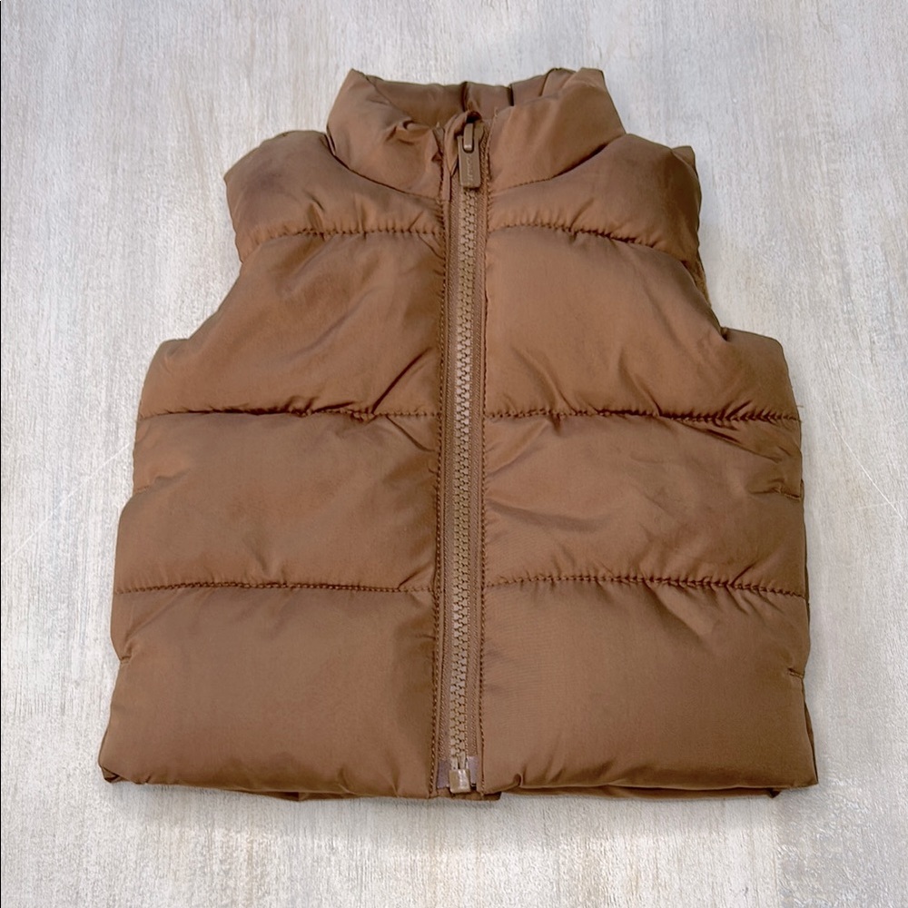 Old navy 0-3 months baby Brown Puffer Vest